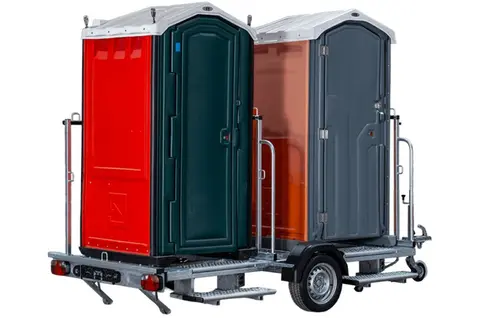 Express 2, aanhanger met twee losse cabines in verschillende kleuren