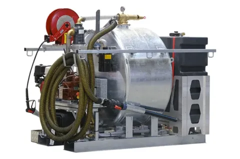 FLX 1400, grote tank met oprolbare slang