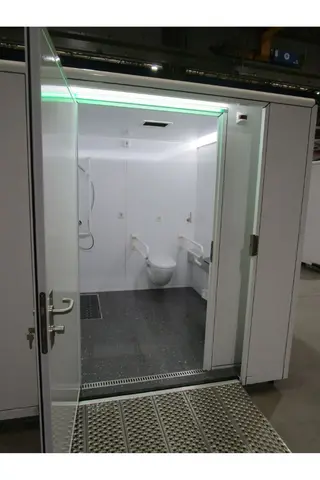 MIVA-toiletcontainer, deur open