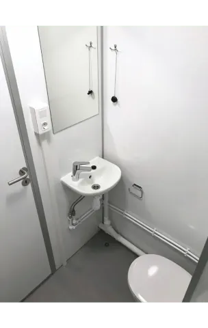 Mobiele woonunit 730 3A, badkamer met toilet