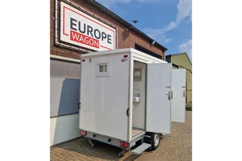 Vacuüm toiletwagen DL11, zijkant met open deuren